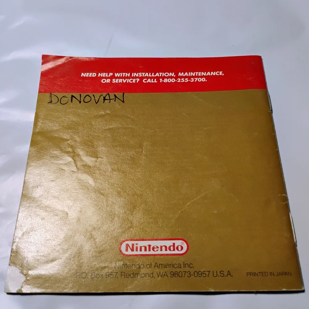 Nintendo Game Boy The Legend of Zelda: Link's Awakening Instruction Booklet